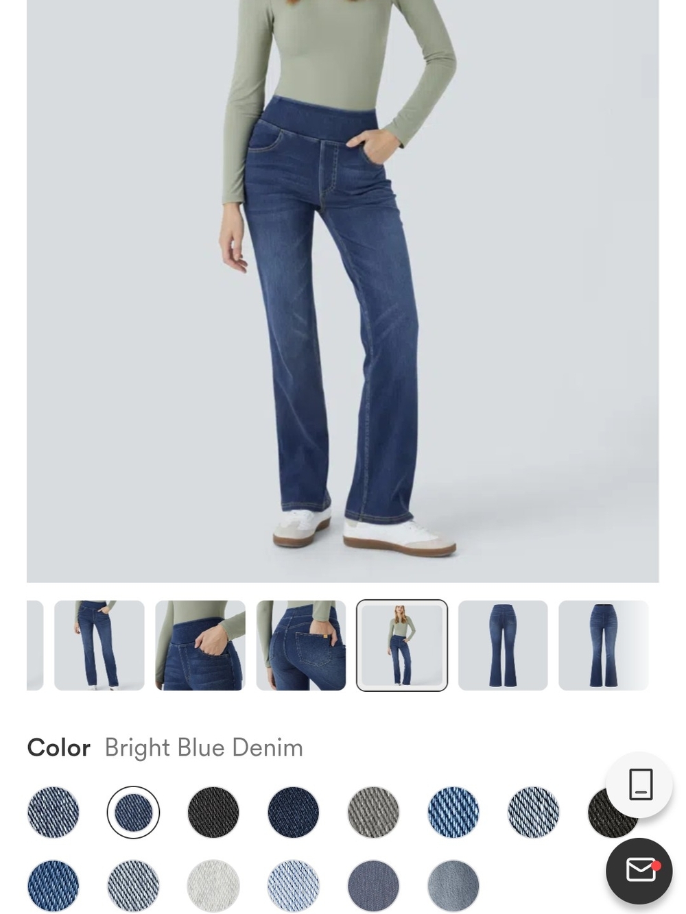 Bright Blue Denim Women’s Straight-Leg Jeans